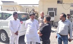 मंत्री कपिल देव ने लिया आग से नुकसान का जायजा-दिये निर्देश