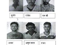 बम और शराब के साथ छह अपराधी गिरफ्तार