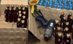 नकली शराब के साथ 7 गिरफ्तार