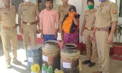 40 लीटर कच्ची शराब समेत दो गिरफ्तार