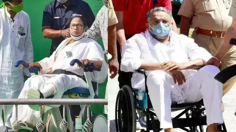 बोले गृहमंत्री-एक हार के डर से, दूसरा मार के डर से व्हीलचेयर पर बोले गृहमंत्री-एक हार के डर से, दूसरा मार के डर से व्हीलचेयर पर