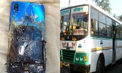बस में मोबाइल फटने से यात्री की मौत बस में मोबाइल फटने से यात्री की मौत