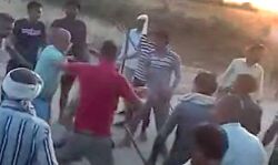 महिला-पुरुष मजदूरों के साथ मारपीट