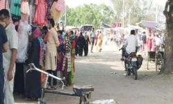 कोरोना संकट के बीच सज रहा है साप्ताहिक पेठ बाजार