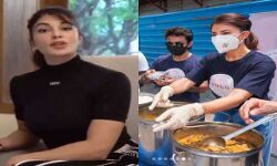 कोरोना काल में गरीबों को मुफ्त खाना खिला रही हैं जैकलीन कोरोना काल में गरीबों को मुफ्त खाना खिला रही हैं जैकलीन
