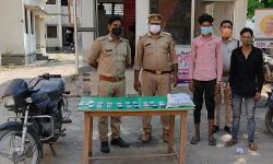 चोरी की वारदात का खुलासा- अपराधियों को किया अरेस्ट- माल बरामद