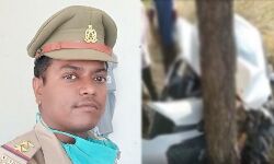 अनियंत्रित हुई कार पेड़ से टकराई, दरोगा की मौत अनियंत्रित हुई कार पेड़ से टकराई, दरोगा की मौत