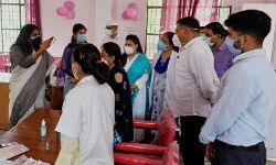 DM ने किया महिला स्पेशल पिंक बूथ टीकाकरण का शुभारंभ DM ने किया महिला स्पेशल पिंक बूथ टीकाकरण का शुभारंभ