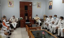 BJP अध्यक्ष ने दी केंद्रीय राज्यमंत्री को सांत्वना-सोरम के लिए निकले