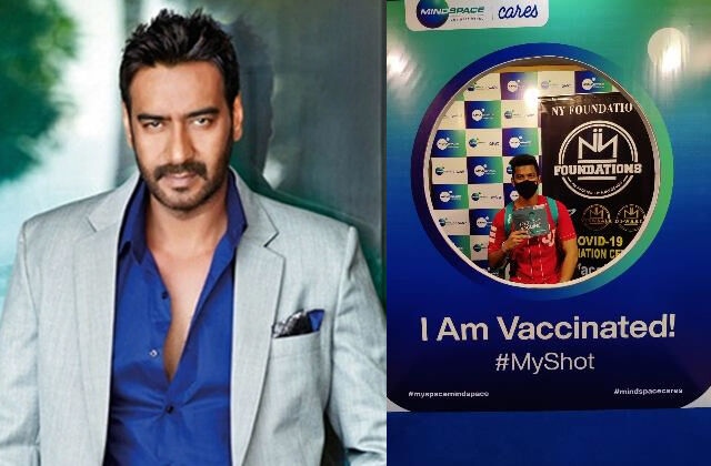 अजय देवगन ने शुरू किया वैक्सीनेशन कैंप-वर्कर्स को लगवाया टीका