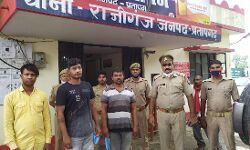 प्रतापगढ़ पुलिस ने दबोचे तीन अभियुक्त