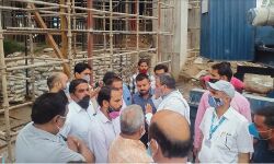 रेलवे स्टेशन के निर्माणाधीन भवन का मंत्री डॉक्टर संजीव ने किया निरीक्षण रेलवे स्टेशन के निर्माणाधीन भवन का मंत्री डॉक्टर संजीव ने किया निरीक्षण