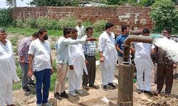 शाहपुर में पेयजल की समस्या से मिलेगी निजात-नई ट्यूबवेल का काम शुरू