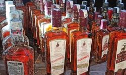 शराब की तस्करी-12720 बोतल जब्त-चालक गिरफ्तार