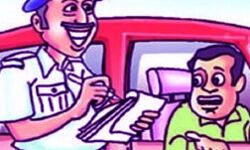 यातायात नियमों की अनदेखी करने वाले 451 लोगों का चालान