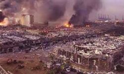 पोर्ट में जबरदस्त विस्फोट - कोई हताहत नहीं