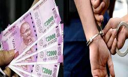 नगर निगम का सफाई दरोगा रिश्वत लेते गिरफ्तार