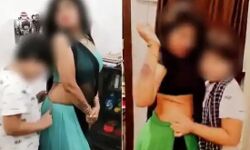 बेशर्मी की हद-बेटे के साथ किया अश्लील डांस-होगी एफआई आर दर्ज