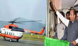 हेलीकॉप्टर ने भरी उड़ान - गर्भवती सहित 18 लोगों के बचाए प्राण