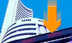 शिखर से उतरा सेंसेक्स - निफ्टी भी लुढ़का शिखर से उतरा सेंसेक्स - निफ्टी भी लुढ़का