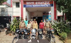 मिली राहत-पुलिस के हत्थे चढ़े तीन वाहन चोर-चोरी की बाइक बरामद
