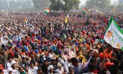 किसान महापंचायत में शामिल होने को उमड़ा किसानों का जनसैलाब