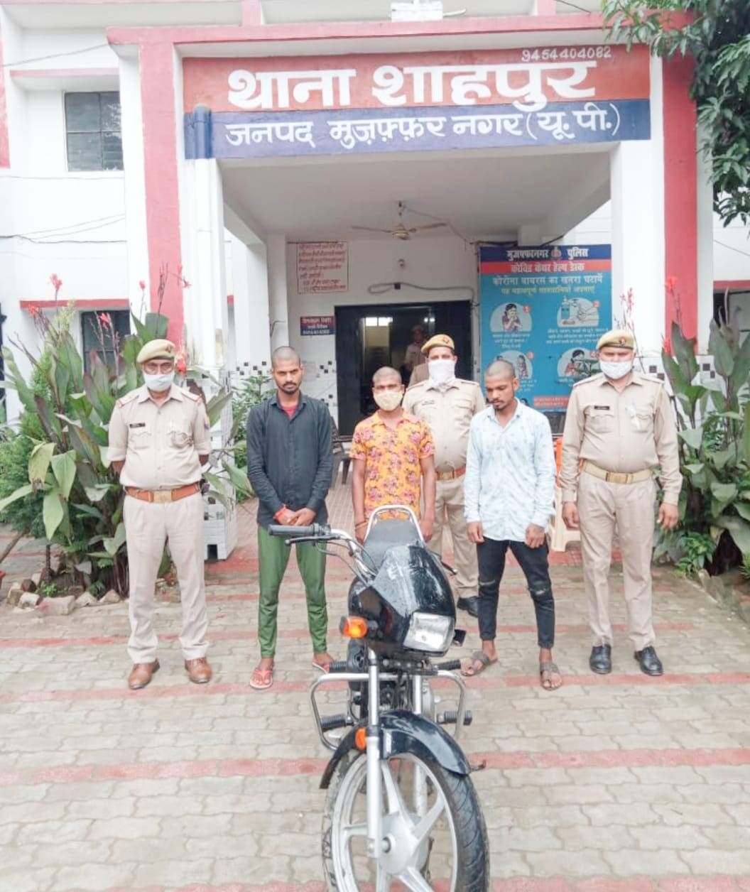 वाहन चोरों पर शाहपुर पुलिस पड रही भारी-फिर दबोचे तीन चोर