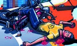 सड़क दुर्घटना में एक बाइक सवार बच्चे समेत तीन लोगों की मृत्यु