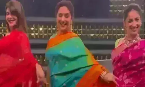 जैकलिन और यामी के साथ माधुरी ने लगाए जोरदार ठुमके जैकलिन और यामी के साथ माधुरी ने लगाए जोरदार ठुमके