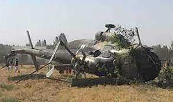 सैन्य हेलिकॉप्टर दुर्घटनाग्रस्त -पांच लोगों की मौत