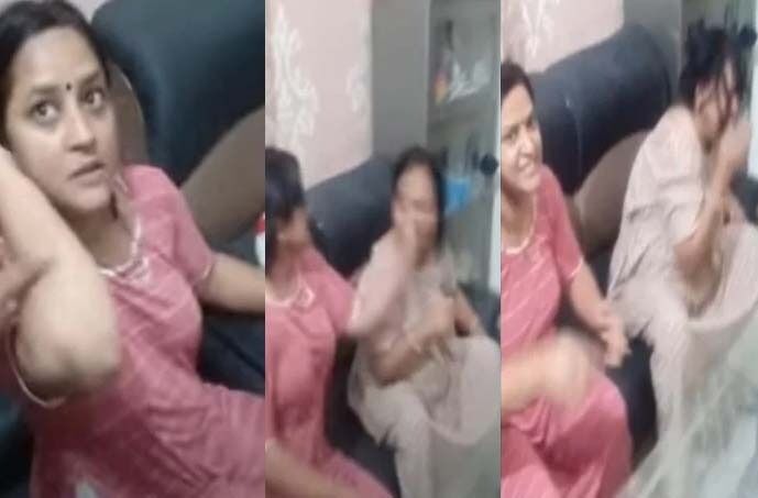 वीडियो वायरल- बहू ने की सास की पिटाई- पति नहीं कर पाया कंट्रोल