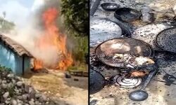 शॉर्ट सर्किट से दो घरों में आग-गरीबों के आशियाने जलकर हुए खाक शॉर्ट सर्किट से दो घरों में आग-गरीबों के आशियाने जलकर हुए खाक