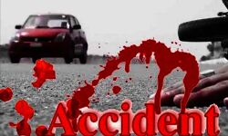 सड़क हादसे में बाइक सवार युवक समेत दो की मृत्यु - एक घायल