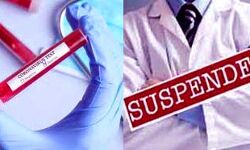 छात्रों के संक्रमित पाये जाने के बाद उनके निगेटिव आने पर डॉक्टर निलंबित