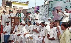 सिसौली में श्रद्धांजलि सभा के मंच पर पहुंचे जयंत चौधरी सिसौली में श्रद्धांजलि सभा के मंच पर पहुंचे जयंत चौधरी