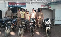 वाहन चोरों पर पुलिस का शिकंजा-तीन बदमाश गिरफ्तार वाहन चोरों पर पुलिस का शिकंजा-तीन बदमाश गिरफ्तार