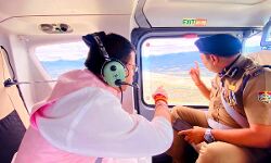 धामी ने आपदा प्रभावित क्षेत्र का किया निरीक्षण