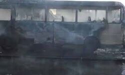 सेना की बस में विस्फोट में 14 लोगों की मौत सेना की बस में विस्फोट में 14 लोगों की मौत