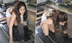 जान्हवी कपूर ने शेयर किया अपना वर्कआउट वीडियो