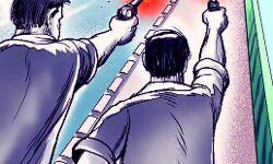 बकरी चोरी करने आए बदमाशों ने घिरने पर की गांव वालों पर की फायरिंग बकरी चोरी करने आए बदमाशों ने घिरने पर की गांव वालों पर की फायरिंग