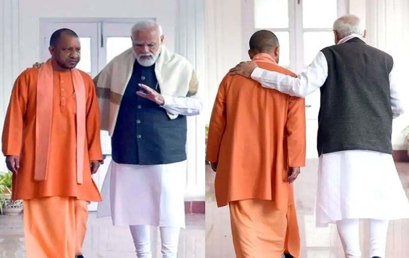 योगी-मोदी की तस्वीर पर सपा भाजपा में खूब चले तंज भरे तीर योगी-मोदी की तस्वीर पर सपा भाजपा में खूब चले तंज भरे तीर