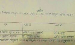 पुरकाजी में गिरी SSPs की गाज-इंस्पेक्टर लाइन हाजिर