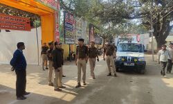 नुमाइश ग्राउंड में चल रही कृषि एवं औद्योगिक प्रदर्शनी का निरीक्षण कर जांची सुरक्षा