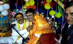 कथा में मुख्य अतिथि के तौर पर हुआ समाजसेवी मनीष चौधरी का स्वागत कथा में मुख्य अतिथि के तौर पर हुआ समाजसेवी मनीष चौधरी का स्वागत