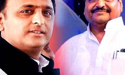 अखिलेश मिले शिवपाल से, बंद कमरे में हुई बैठक अखिलेश मिले शिवपाल से, बंद कमरे में हुई बैठक