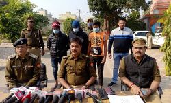 पुलिस ने लूट का खुलासा कर 3 बदमाशों को धरा