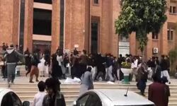 विश्वविद्यालय में हिंसक झड़प- दर्जनों छात्र घायल विश्वविद्यालय में हिंसक झड़प- दर्जनों छात्र घायल