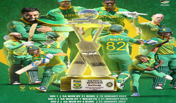 क्रिकेट - दक्षिण अफ्रीका ने भारत को 3-0 से किया क्लीन स्वीप