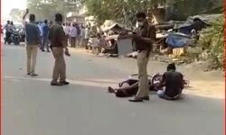 पोलिंग बूथ के पास बम विस्फोट-मचा हड़कंप- एक युवक की मौत