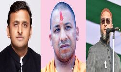 योगी के गढ़ में बरसे ओवैसी अखिलेश